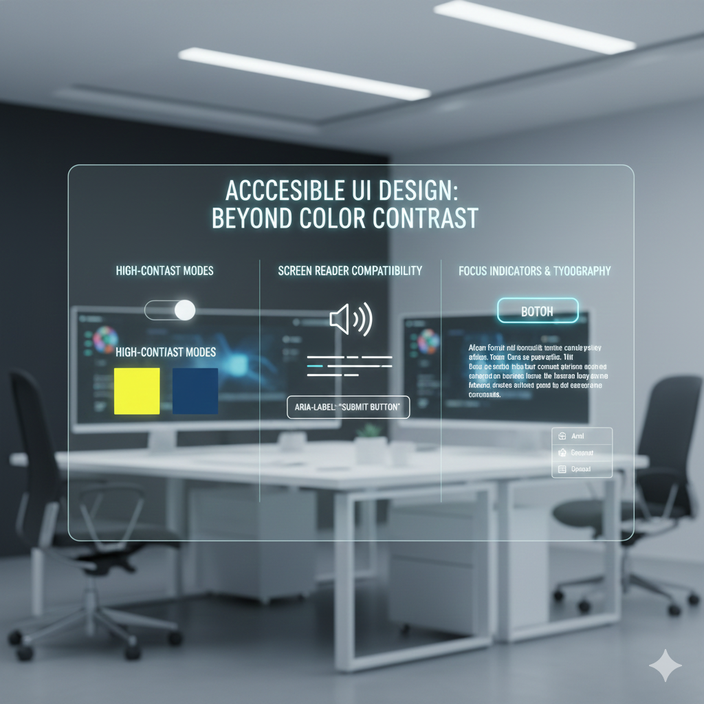 Accessible UI Design: Beyond Color Contrast